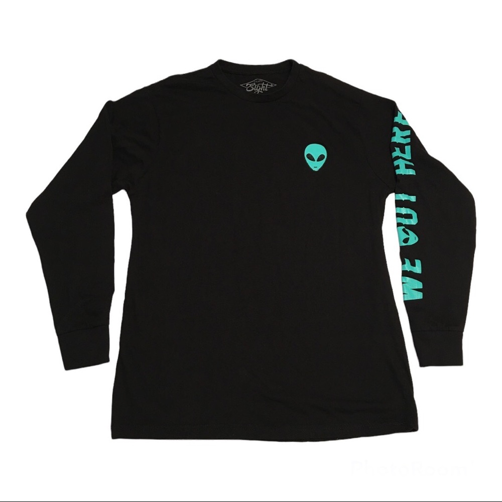 Eighty Eight Alien Long Sleeve T-Shirt Size Medium